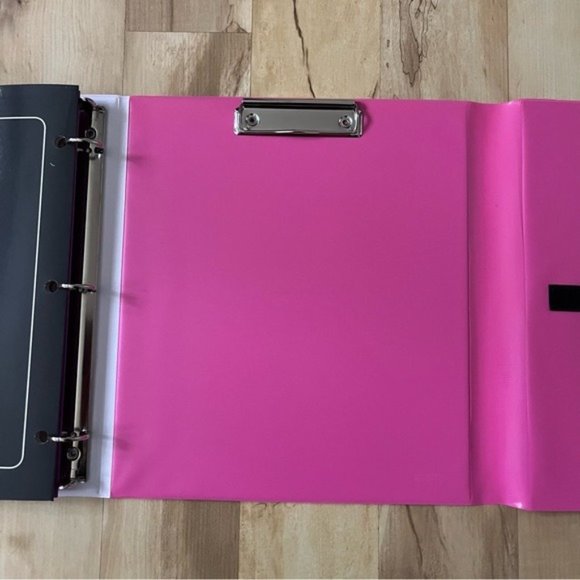 Trapper Keeper Binder Sunset New Mead The Oringal Trapper Keeper Pink Purple NWT - Picture 9 of 12
